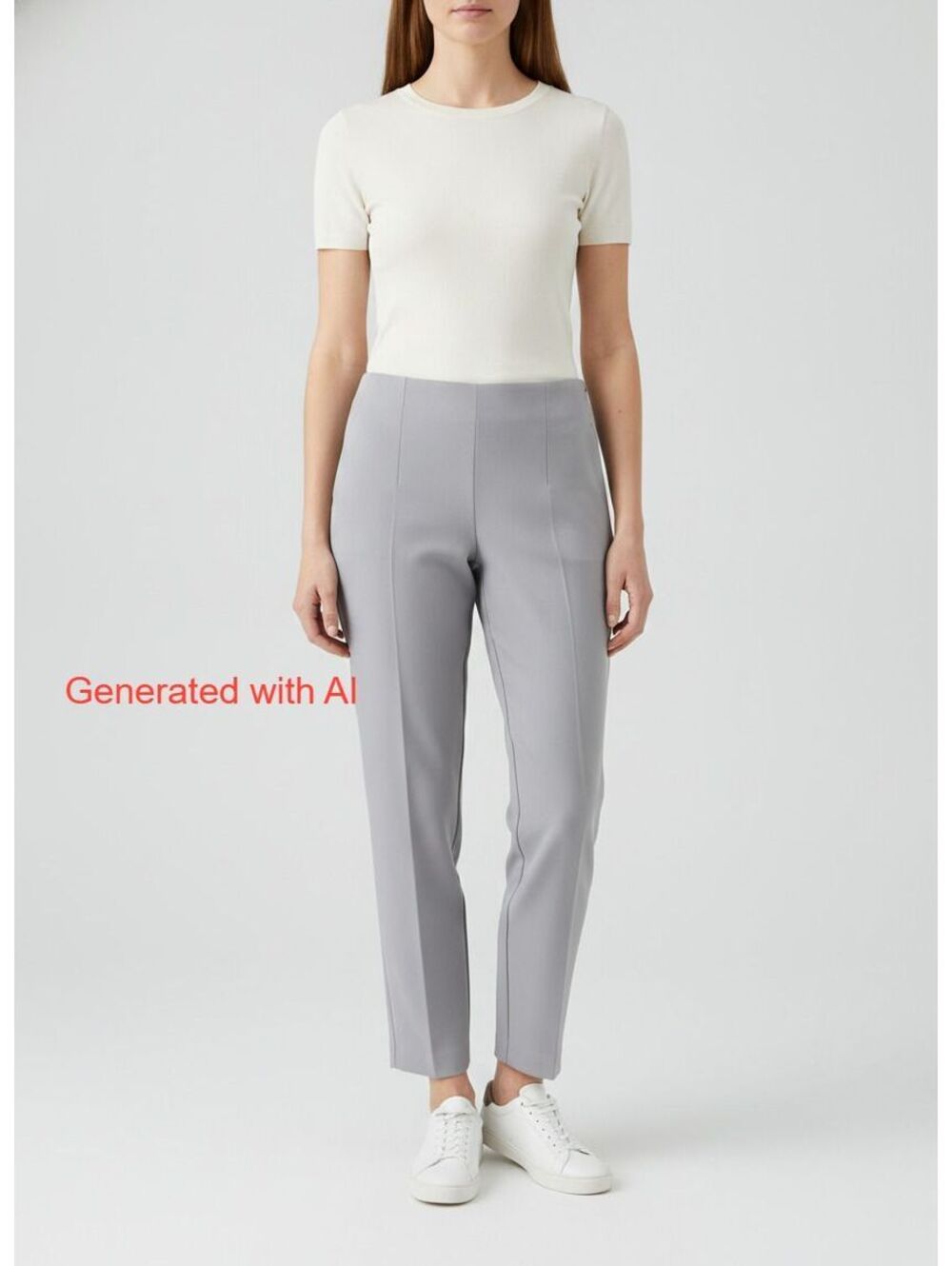 Joie Women's Cropped Pants in Light Gray, Size US 6